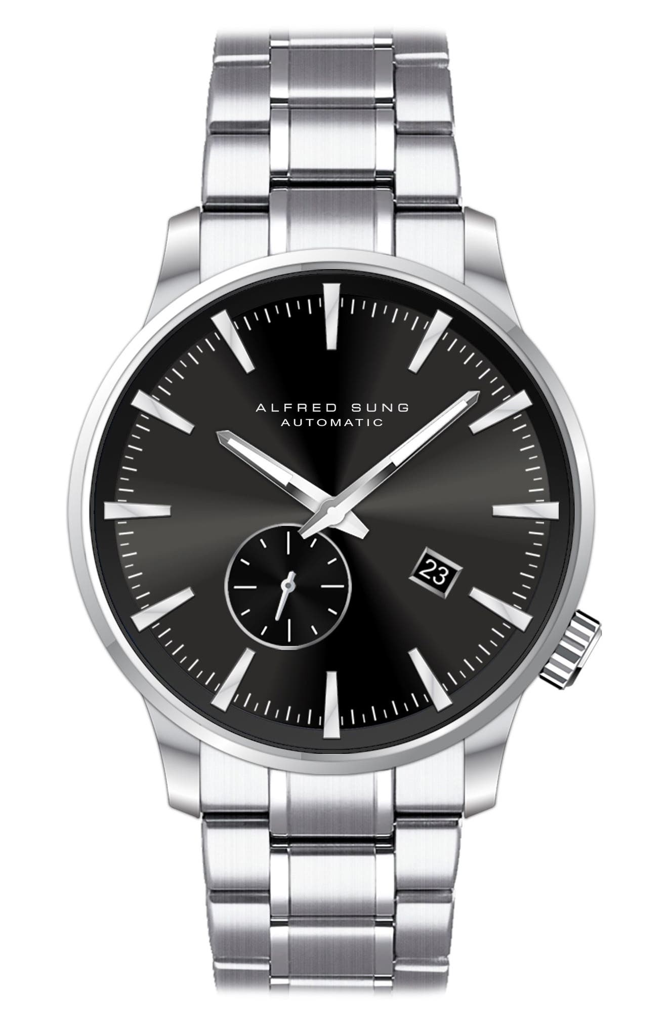 Alfred Sung Bracelet Strap Automatic Watch, 43mm