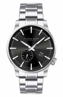 Alfred Sung Bracelet Strap Automatic Watch, 43mm