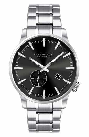 Alfred Sung Bracelet Strap Automatic Watch, 43mm