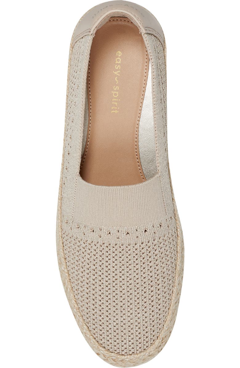 Easy Spirit Hassie Espadrille Flat, Alternate, color, Natural