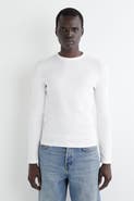 COS Slim Ribbed Cotton Long-Sleeved T-Shirt