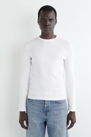 COS Slim Ribbed Cotton Long-Sleeved T-Shirt