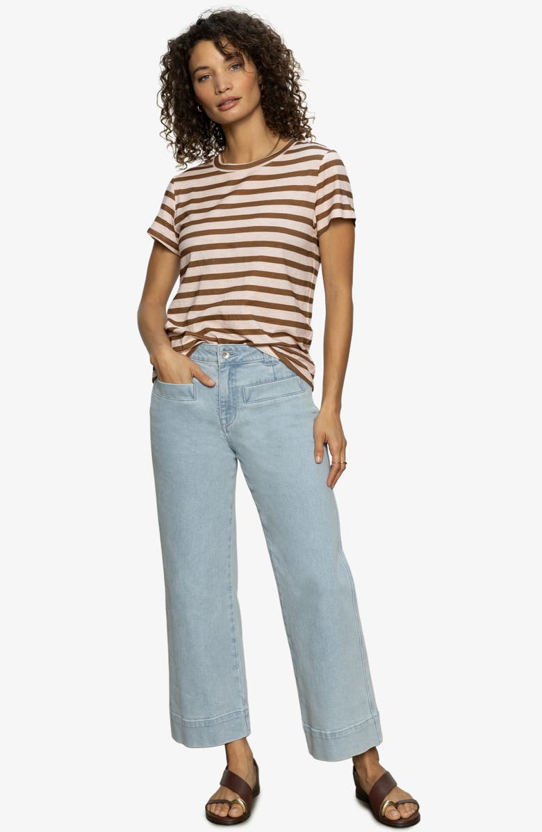 Sanctuary Voyage High Waist Crop Wide Leg Jeans, Alternate, color, 