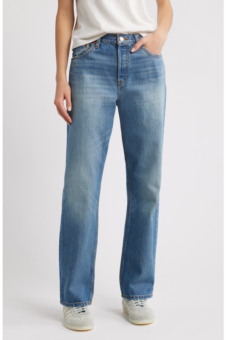 Standard Wide Leg Jeans, Main, color, BLASTED