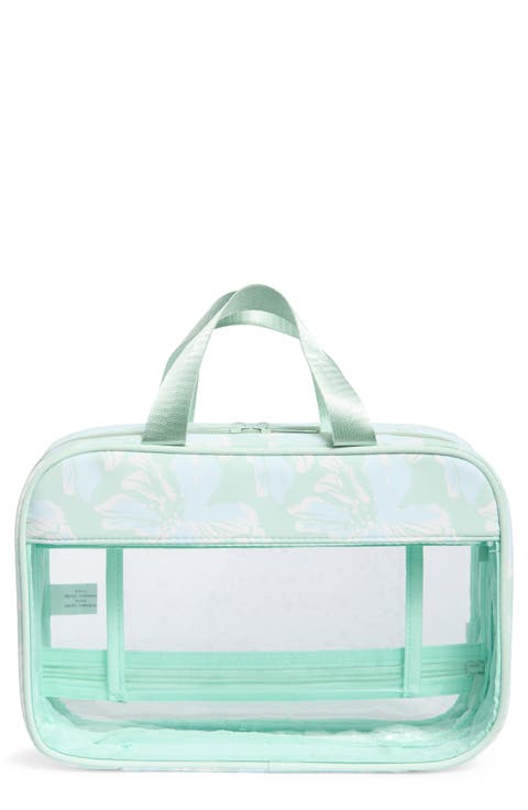 Box Quilted Clear Toiletry Case