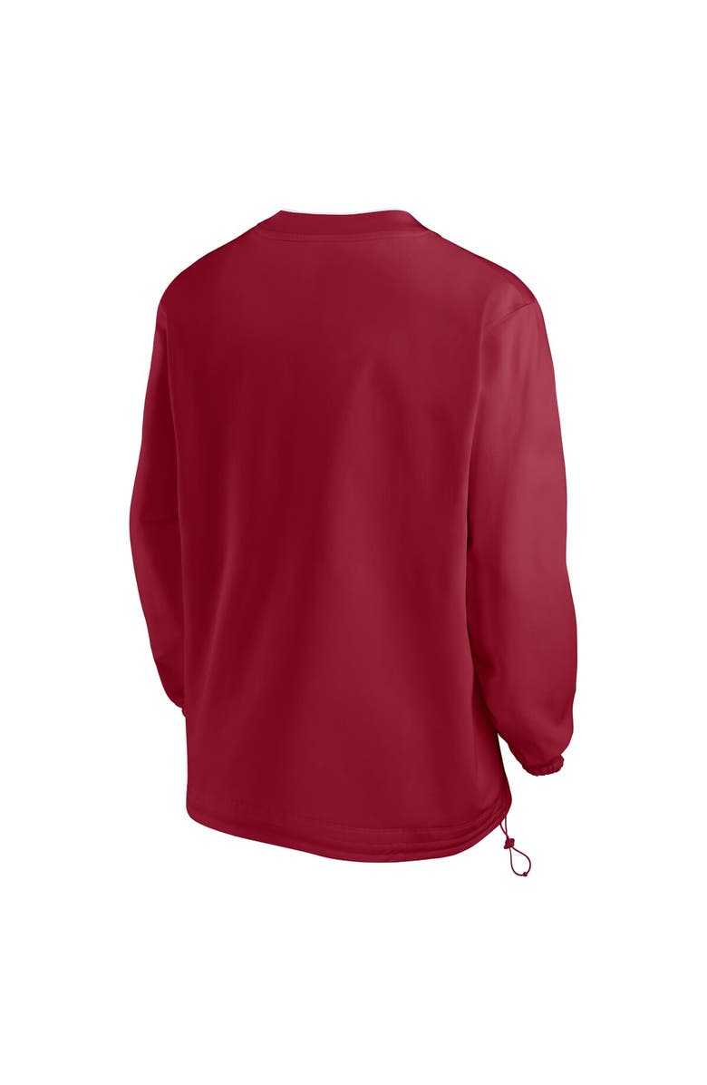 Jordan Brand Men's Jordan Brand Crimson Oklahoma Sooners 2024 Sideline Pullover Windshirt, Alternate, color, Crimson