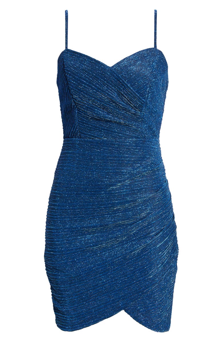 Morgan & Co. Glitter Knit Ruched Cocktail Minidress, Alternate, color,