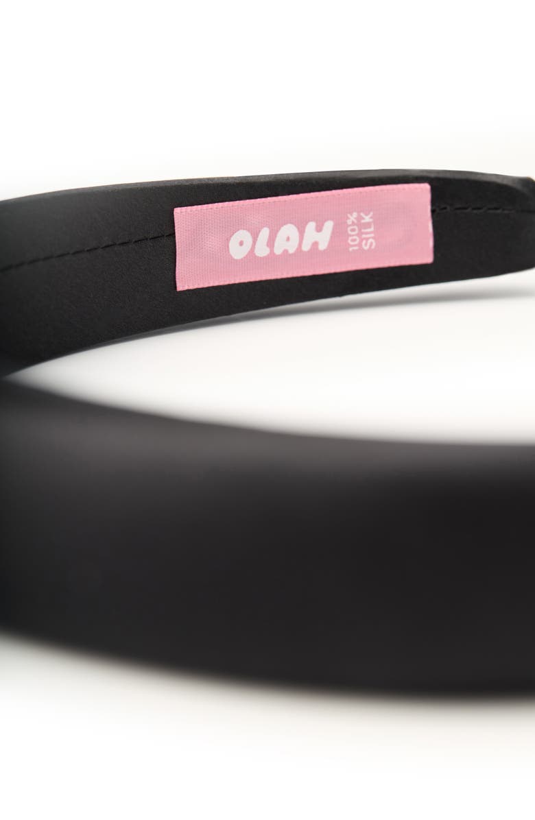 OLAH The Essential Silk Headband, Alternate, color, Black