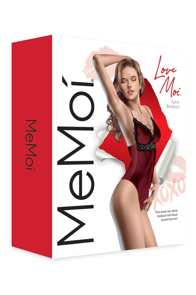 Sylvie Velvet Teddy, Alternate, color, RED