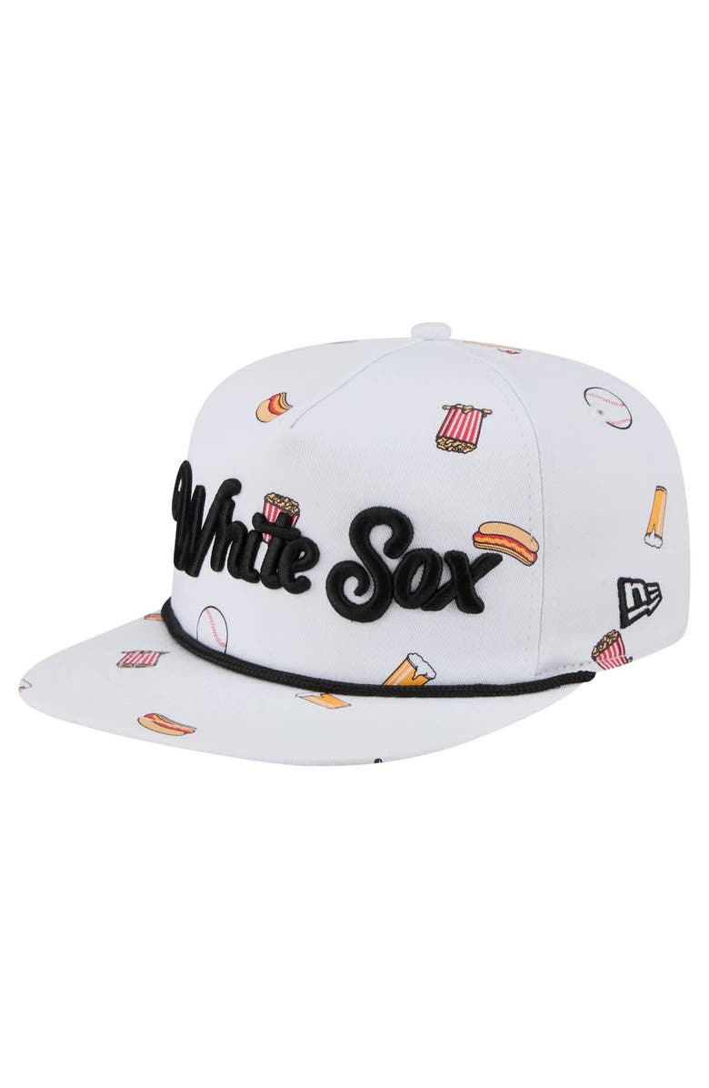 New Era Men's New Era White Chicago White Sox Team Cheer Rope 19TWENTY Adjustable Hat, Main, color, White