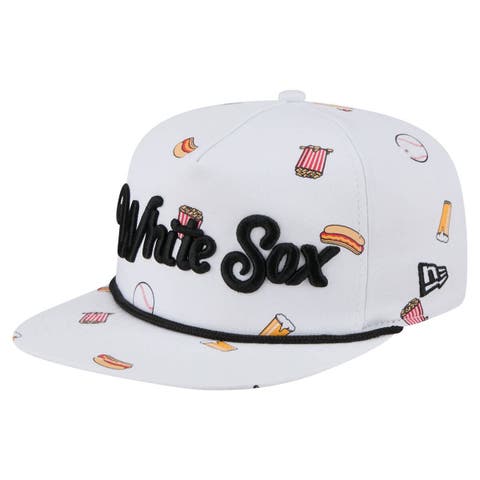 Men's New Era White Chicago White Sox Team Cheer Rope 19TWENTY Adjustable Hat