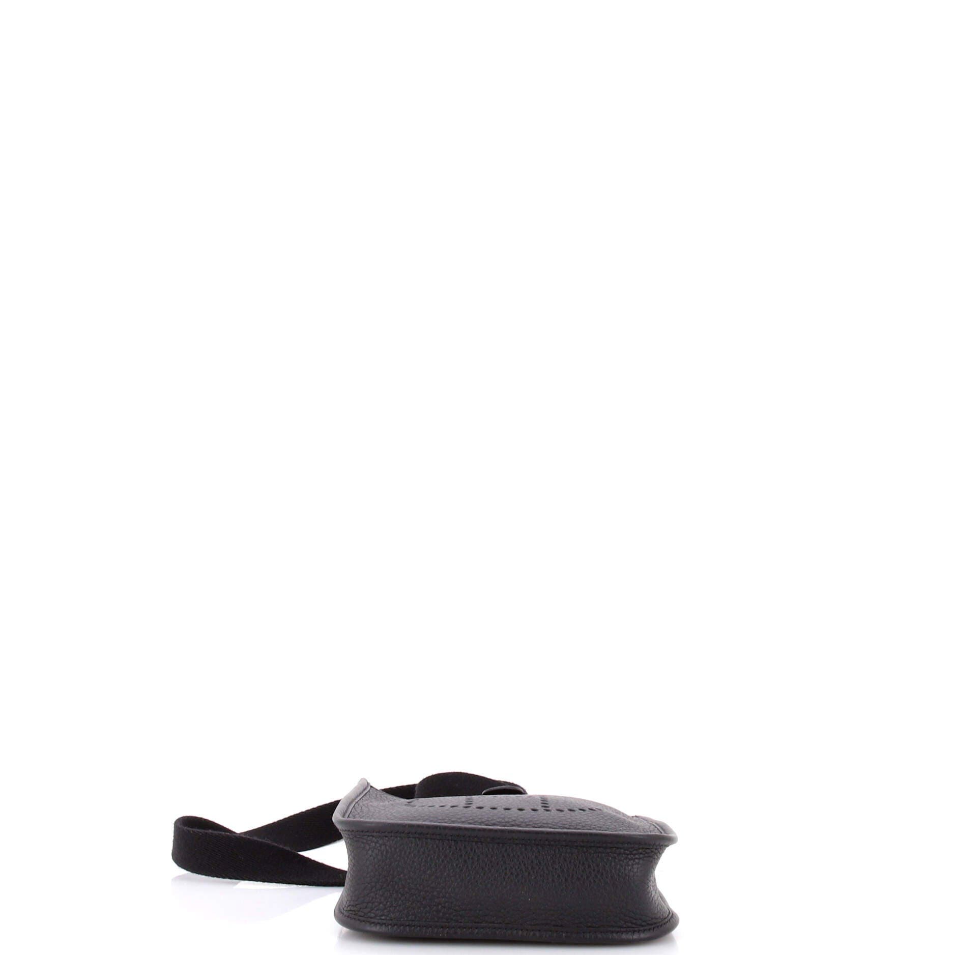 Pre-Owned Hermes Evelyne Bag Gen III Clemence TPM, Alternate, color, Noir