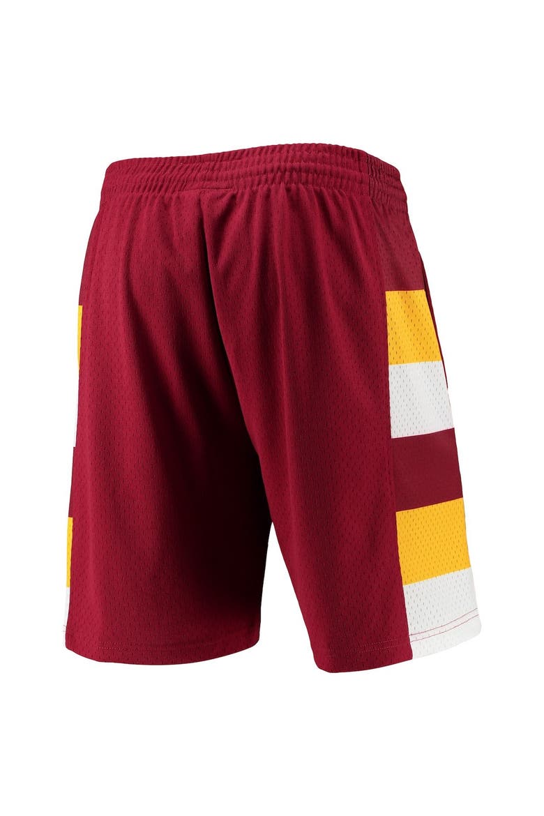 Men's Mitchell & Ness Wine Cleveland Cavaliers 1979-80 Hardwood Classics Swingman Shorts, Alternate, color, Red