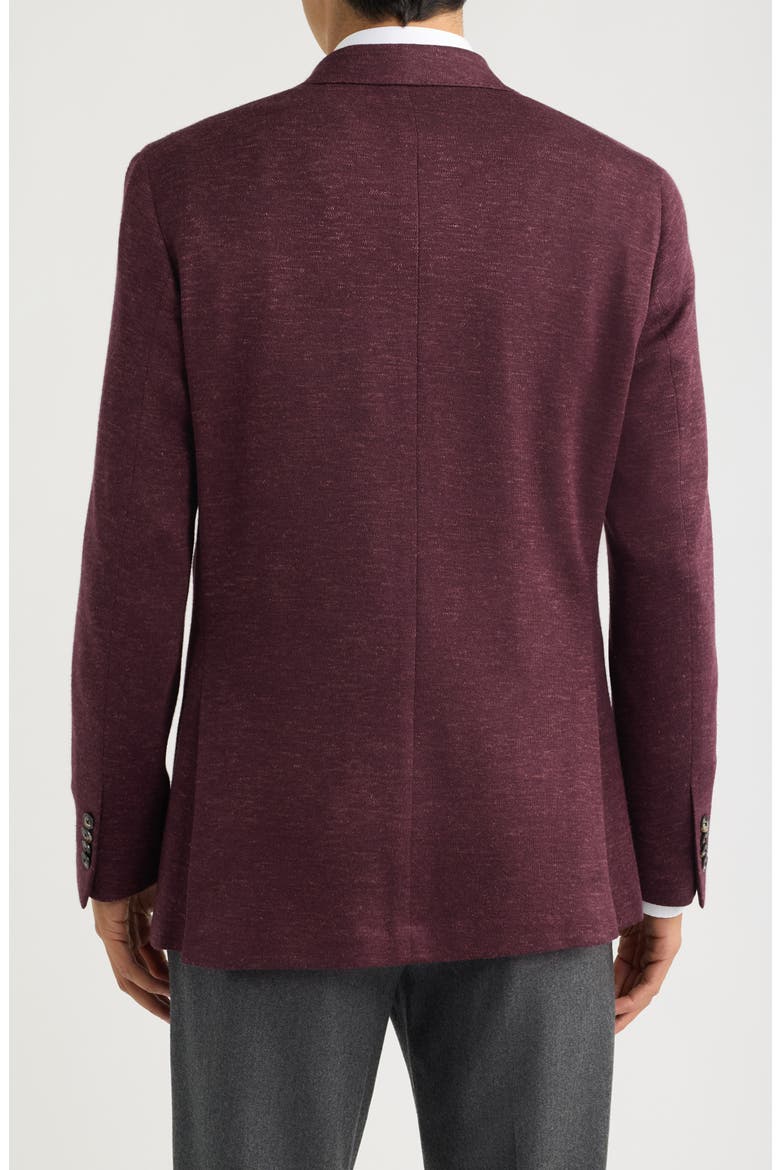 Hartford Knit Wool Blend Sport Coat, Alternate, color, BURGUNDY