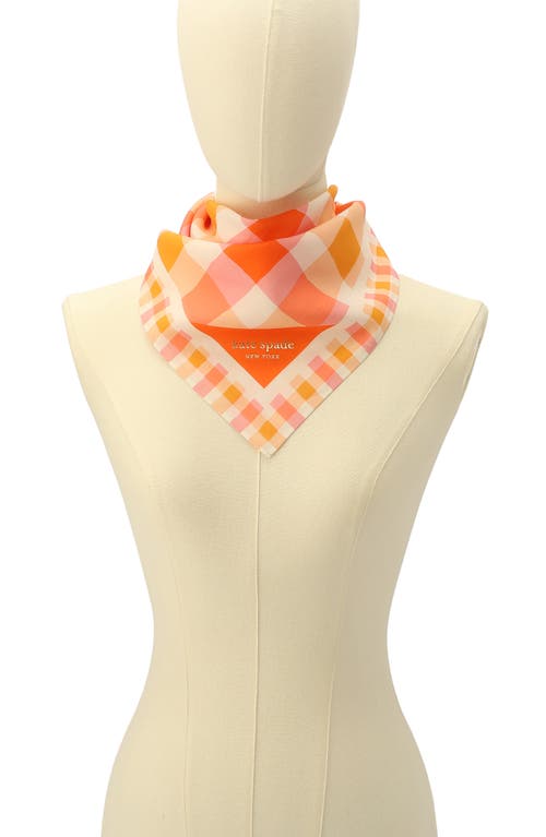 Kate Spade New York Beach Plaid Cotton & Silk Scarf