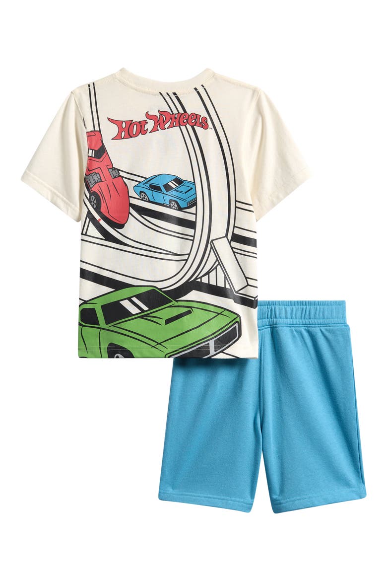 Kids' Hot Wheels® T-Shirt & Drawstring Shorts Set, Alternate, color, BLUE