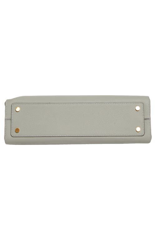 Marni Small Trunkaroo Leather Tote In Light/grey