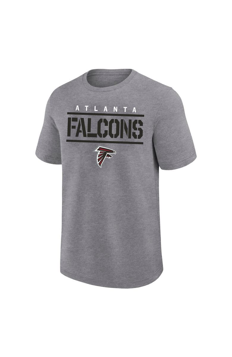 FANATICS Men's Fanatics Heather Gray Atlanta Falcons Big & Tall Top Notch T-Shirt, Alternate, color, Heather Gray