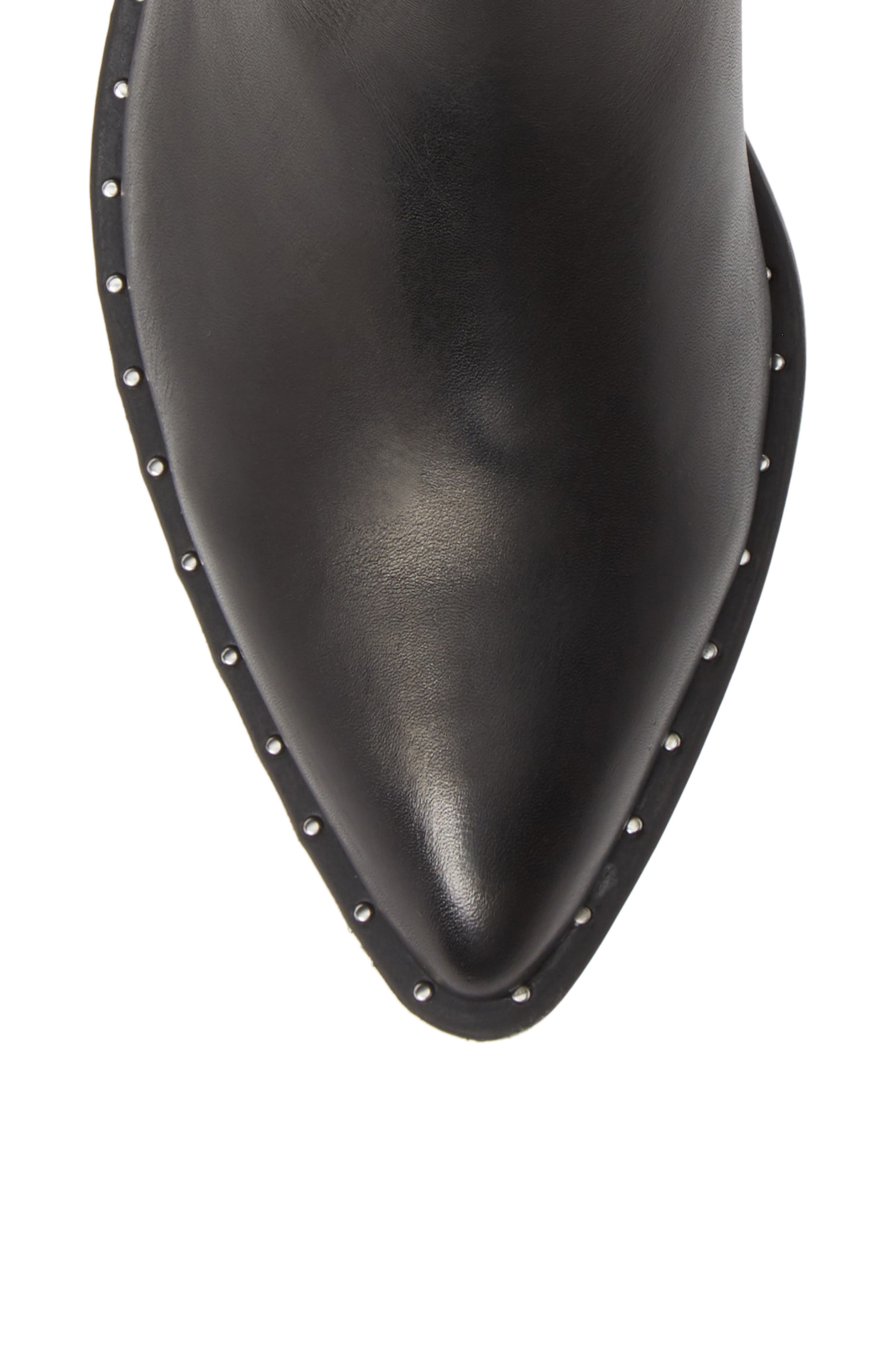 Juke Bootie, Alternate, color, BLACK LEATHER