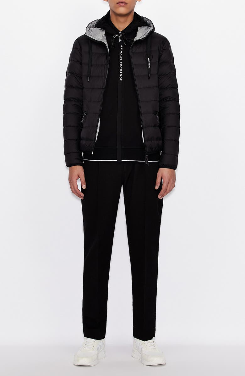 Armani Exchange Logo Zip Hoodie, Alternate, color, 