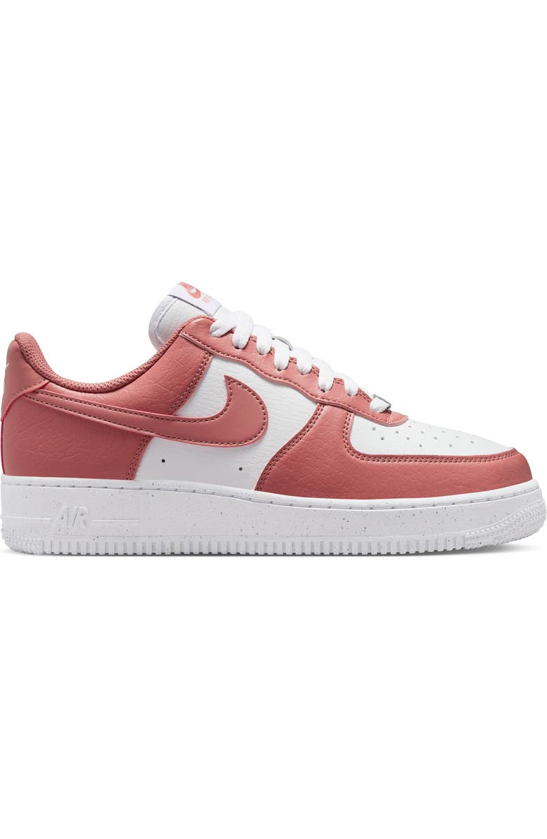 Nike Air Force 1 '07 SE Basketball Sneaker, Alternate, color, White/ Pink/ Metallic Silver