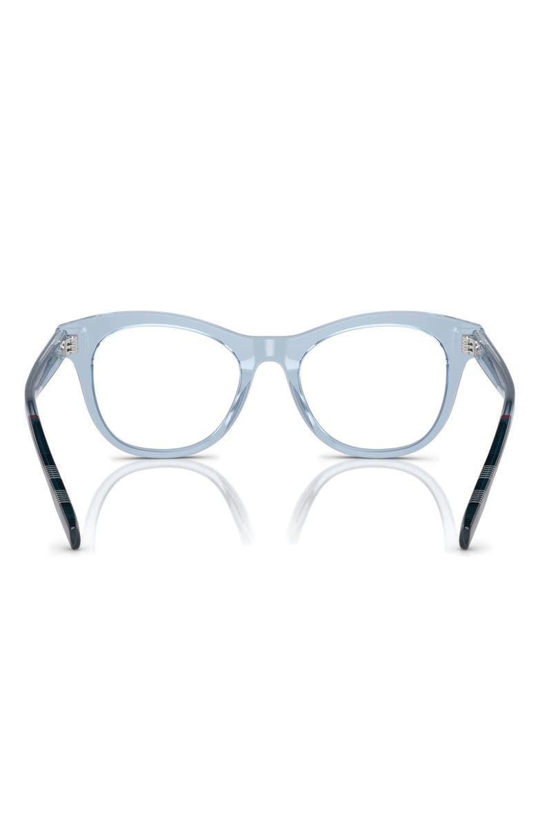 Burberry 46mm Cat Eye Optical Glasses, Alternate, color, Blue / Demo Lens