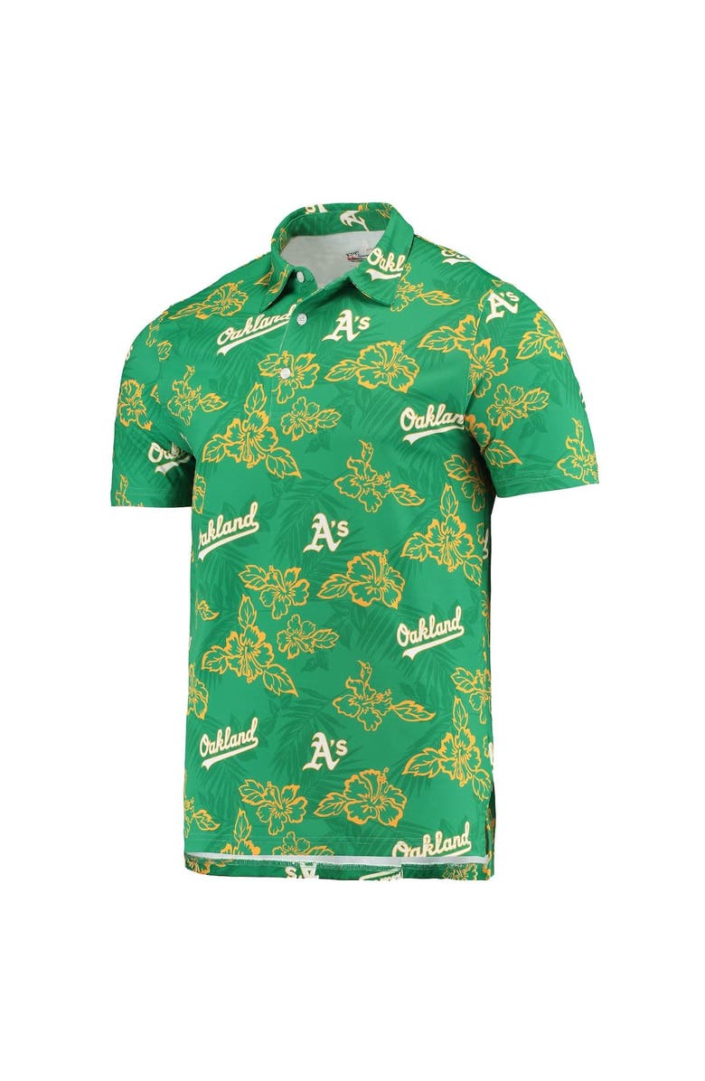 Reyn Spooner Men's Reyn Spooner Green Oakland Athletics Performance Polo, Alternate, color, Green