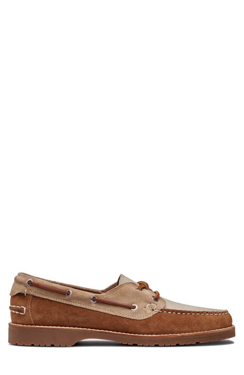 G.h.bass Hampton Boat Shoe In Tan Combo