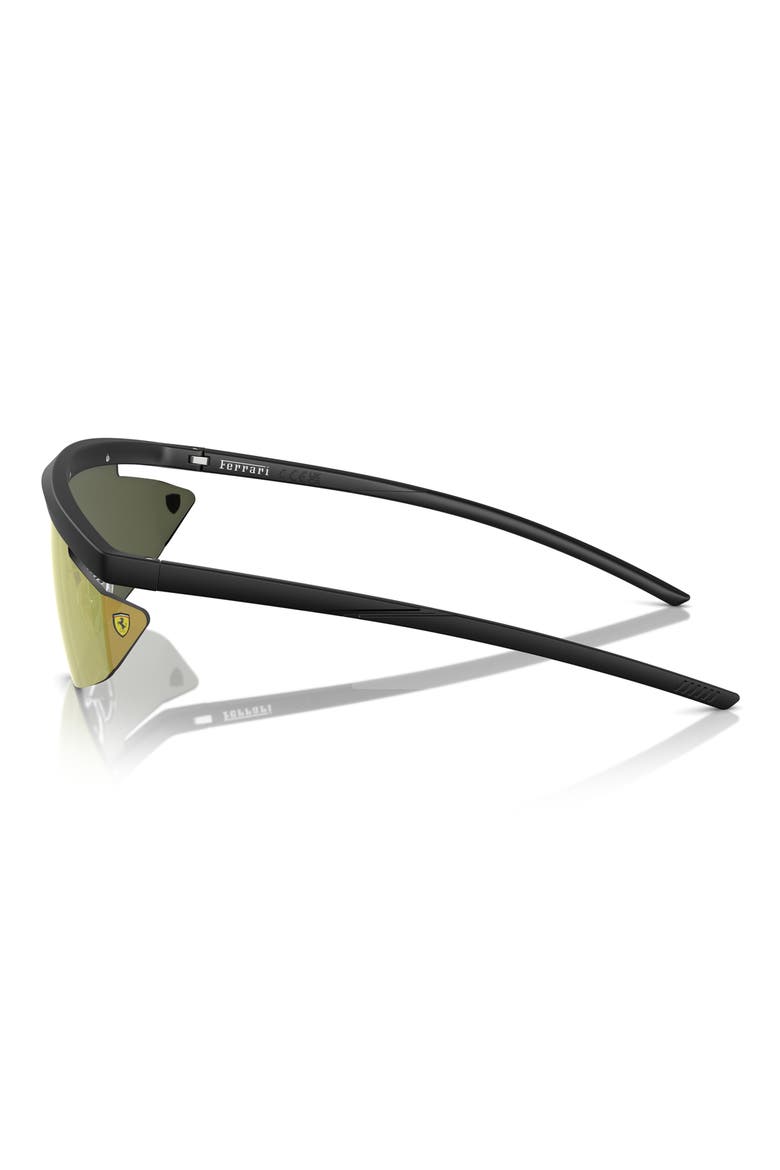 140mm Irregular Shield Sunglasses, Alternate, color, MATTE BLACK