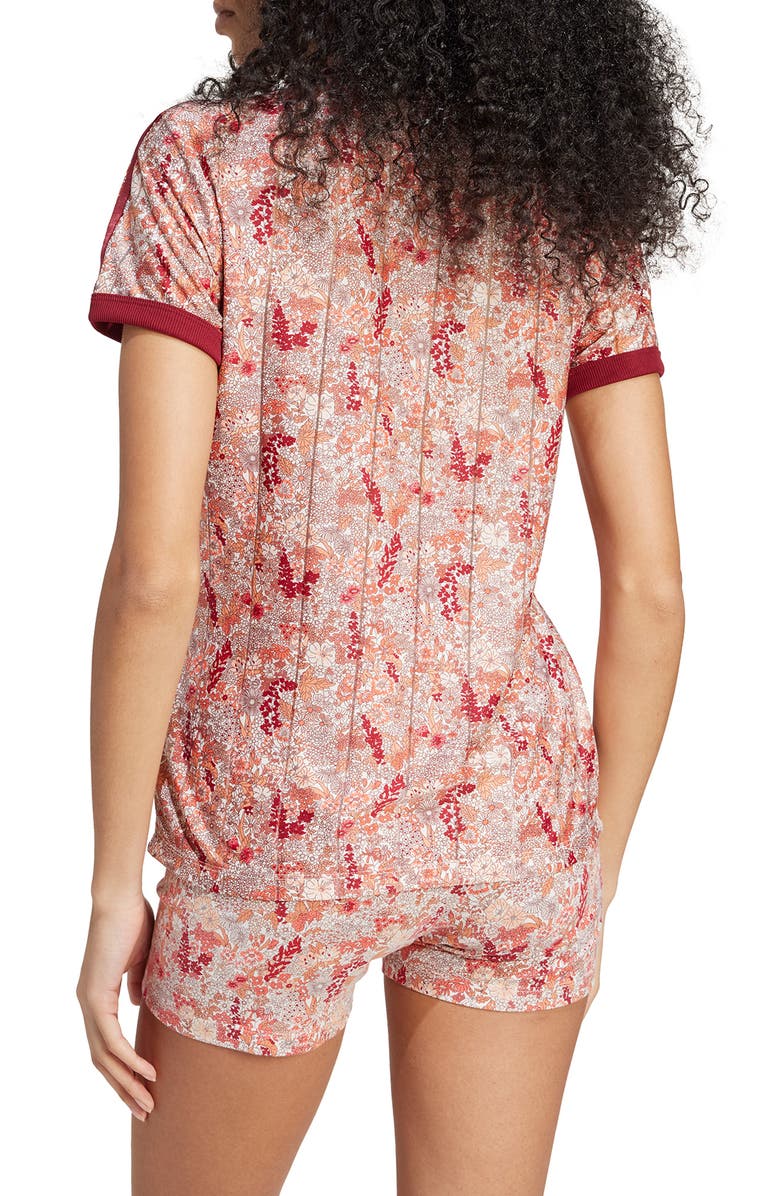 adidas Originals x Liberty London Cali Recycled Polyester T-Shirt, Alternate, color, 