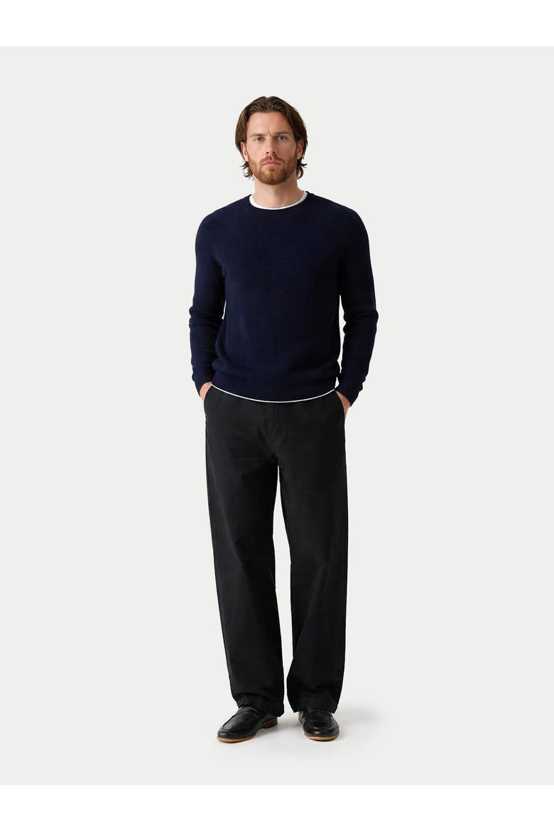 Men's Ribbed Cashmere Sweater, Alternate, color, Navy Blazer