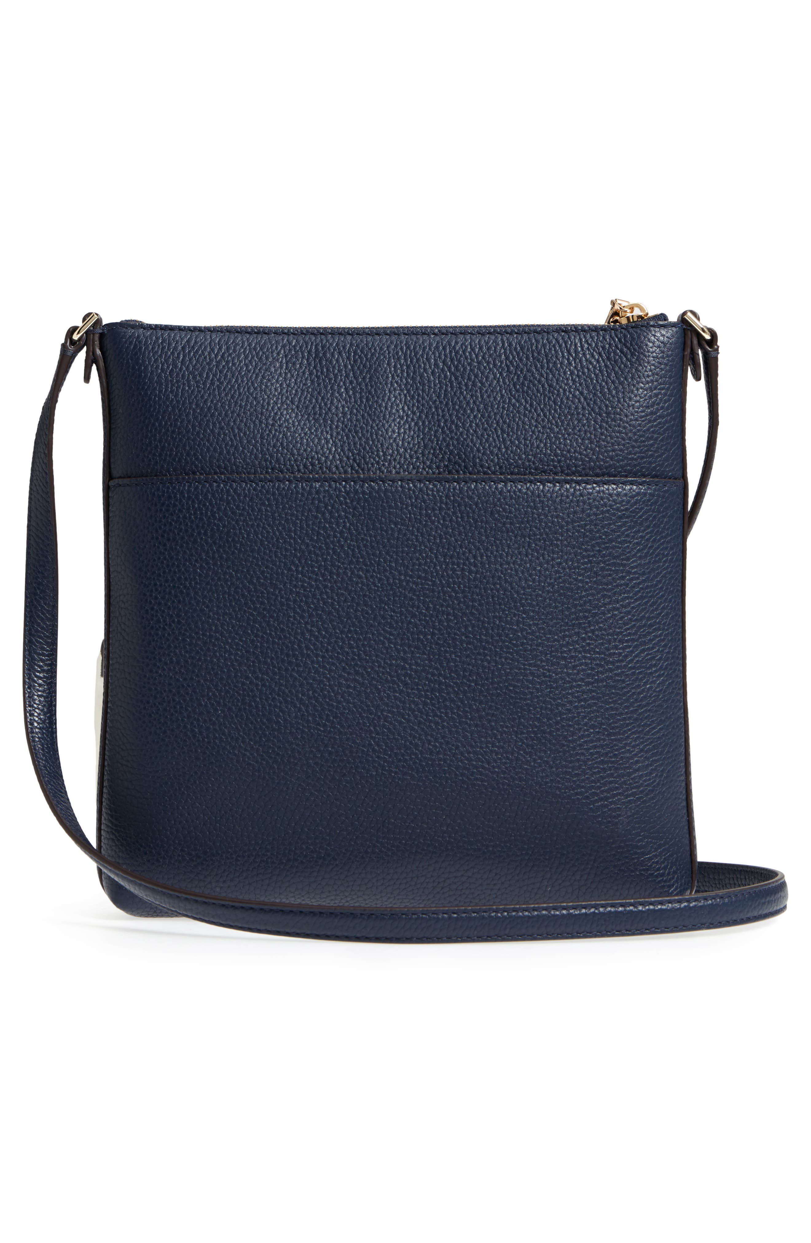 oakwood street - malia leather crossbody bag, Alternate, color, BLAZER BLUE
