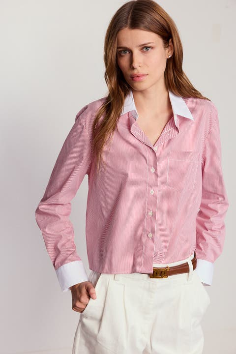 The Long Sleeve Boxy Crop Shirt