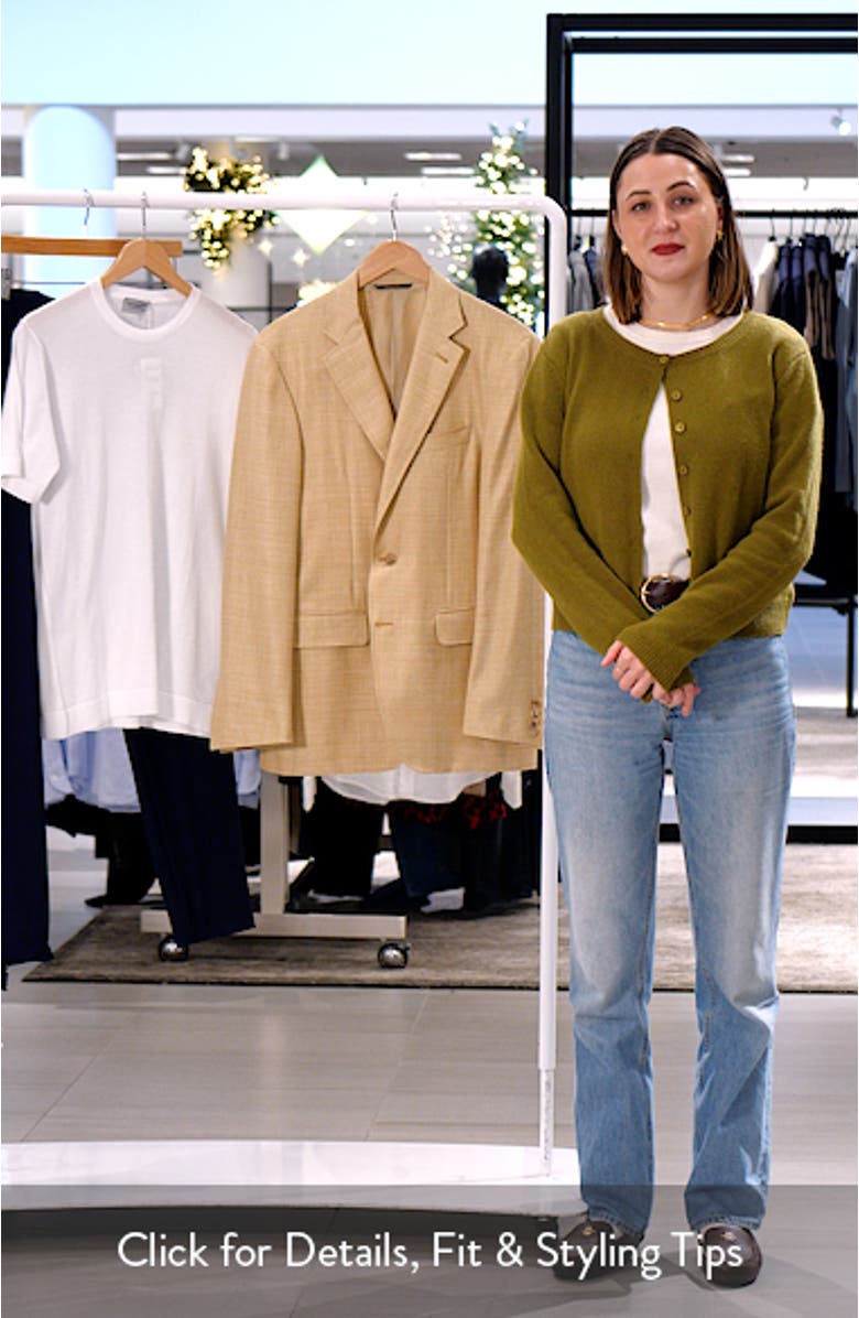 Kei Trim Fit Wool, Silk & Linen Sport Coat, sales video thumbnail