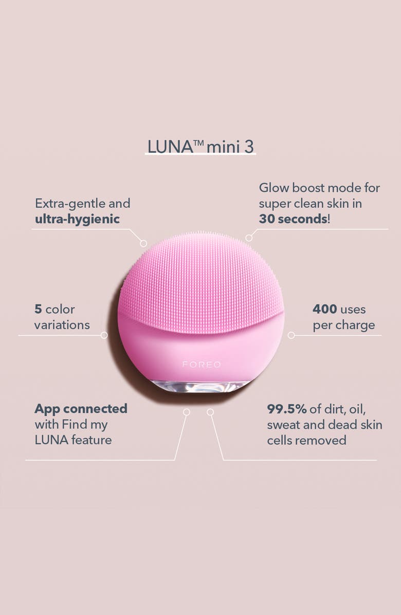 FOREO LUNA<sup>™</sup> mini 3 Compact Facial Cleansing Device, Alternate, color, 