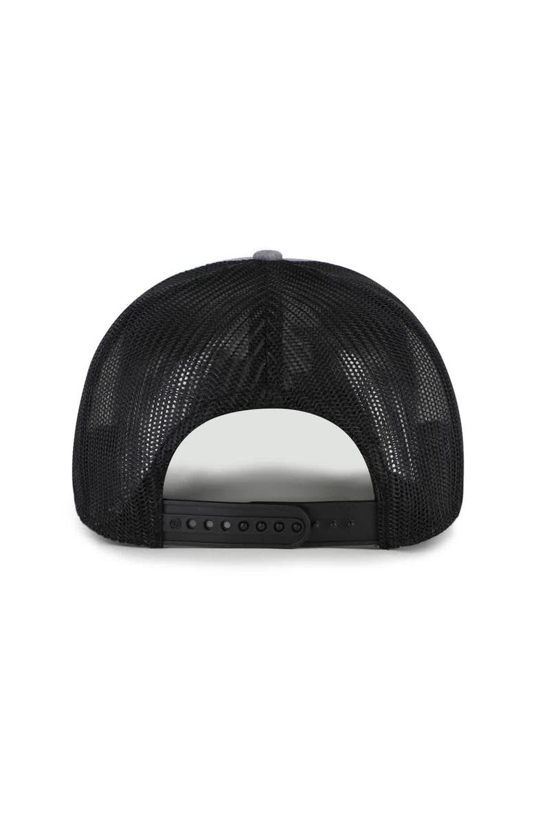 '47 Men's '47 Heather Charcoal Pittsburgh Steelers Carbon Rope Trucker Adjustable Hat, Alternate, color, Heather Charcoal