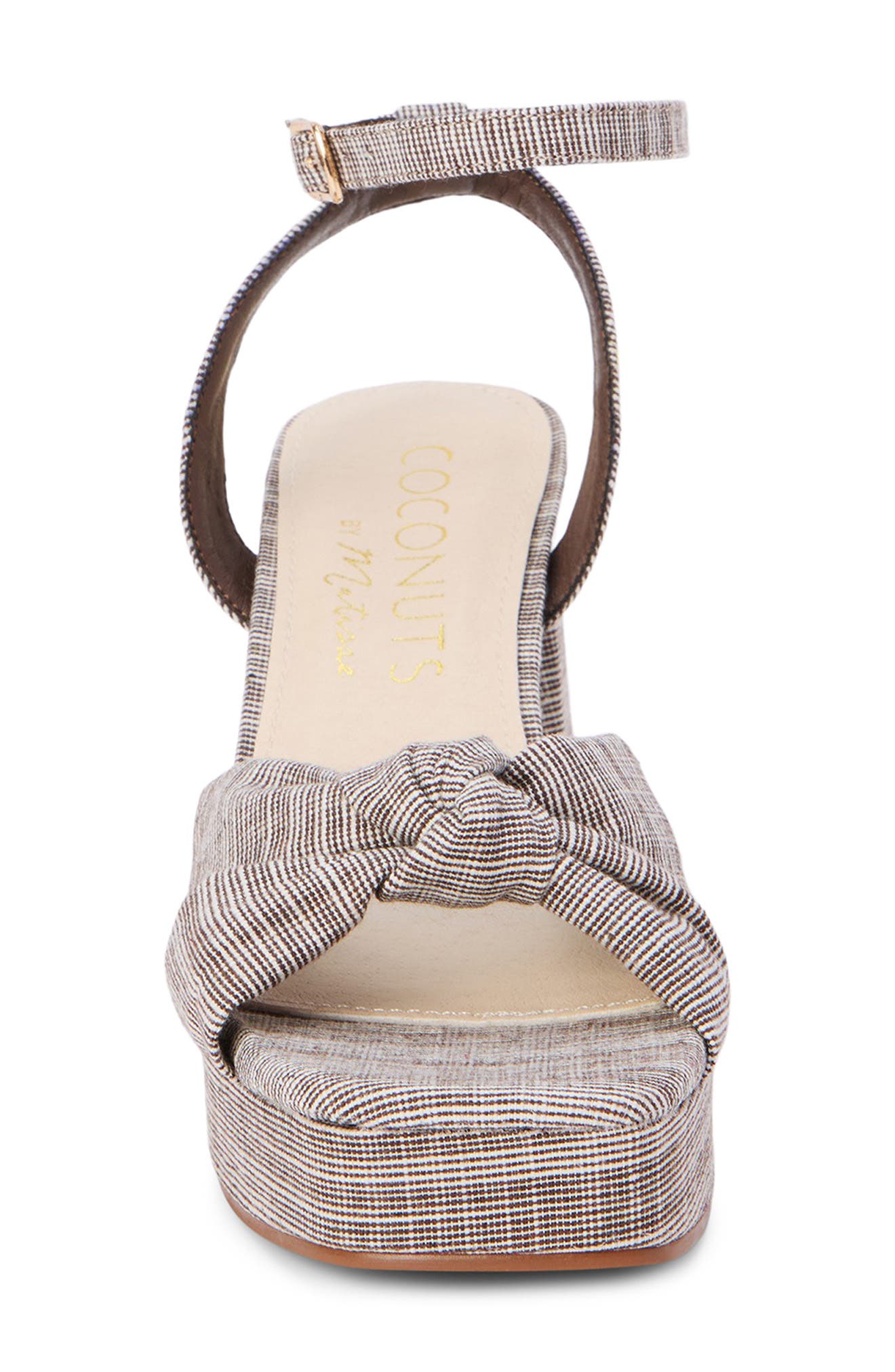 Matisse Platform Ankle Strap Sandal, Alternate, color, Brown Stripe