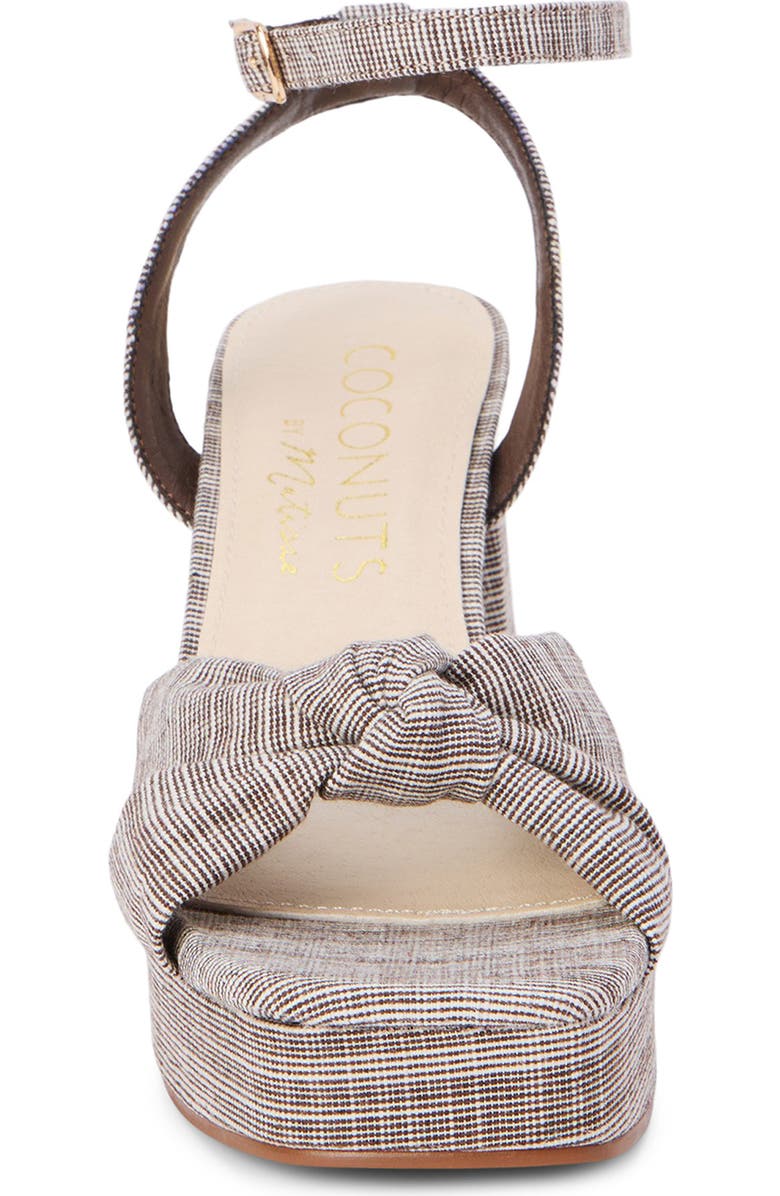 Matisse Platform Ankle Strap Sandal, Alternate, color, Brown Stripe