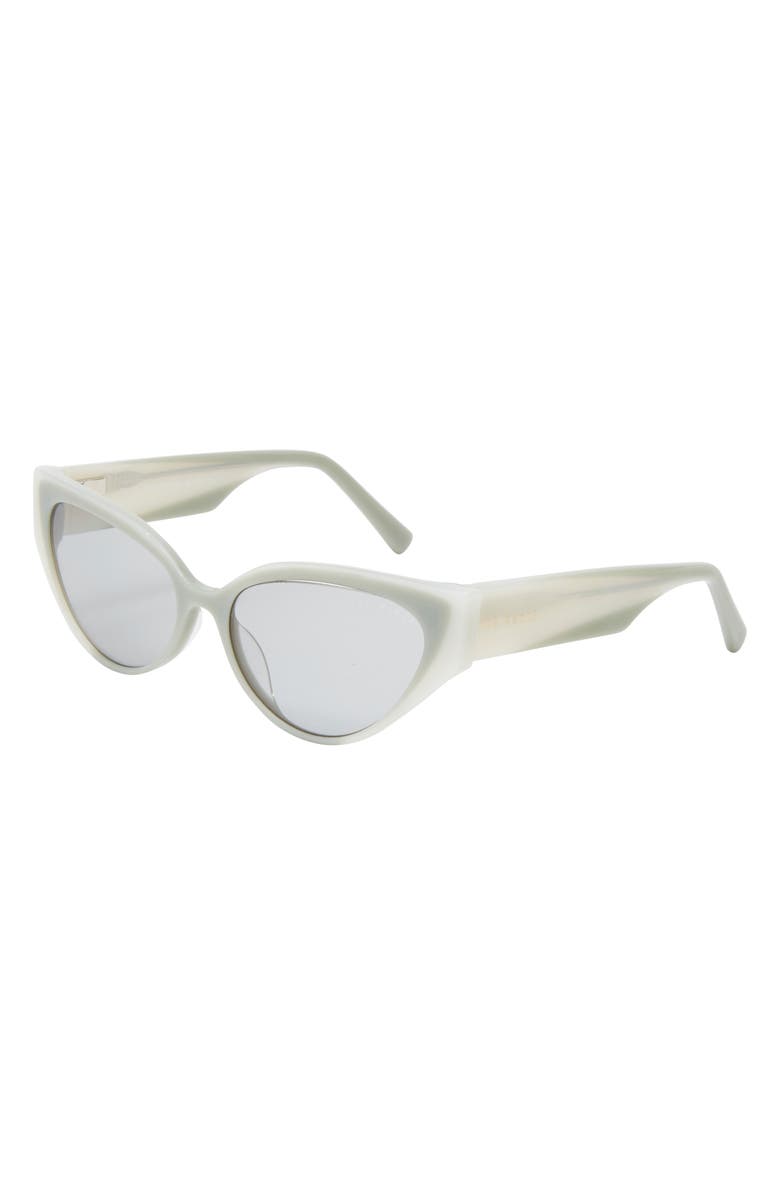 Ted Baker London 54mm Full Rim Cat Eye Sunglasses, Alternate, color, Mint