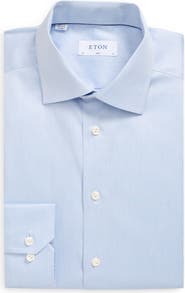 Eton Slim Fit Cotton Twill Dress Shirt