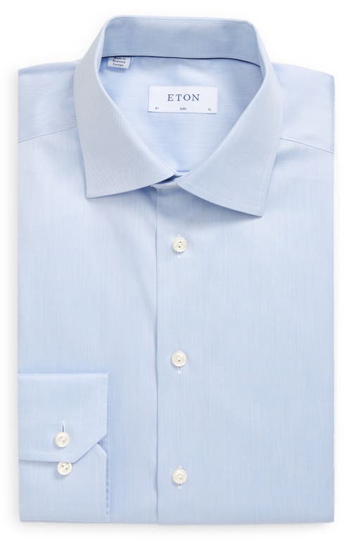 Eton Classic Fit Solid Dress Shirt In Black