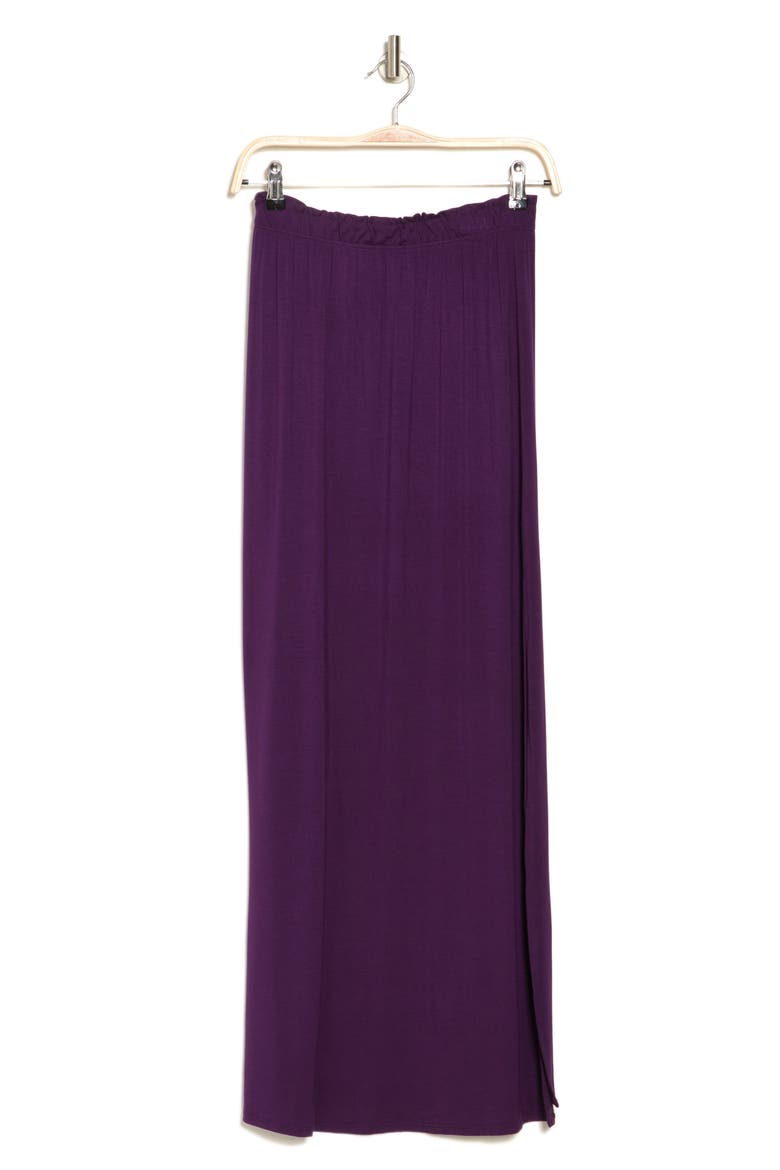 One Slit Ruffle Maxi Skirt, Alternate, color, RHODONITE