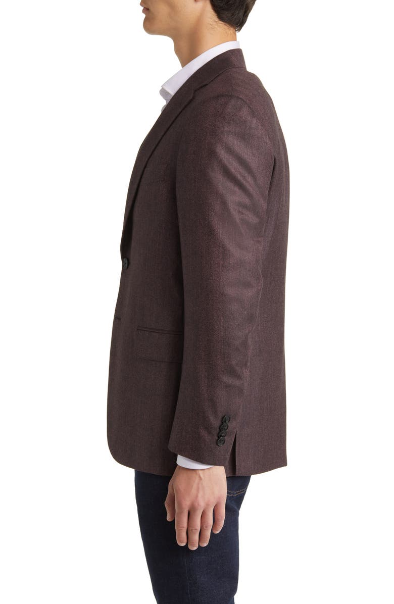 Canali Siena Regular Fit Chevron Herringbone Silk & Cashmere Sport Coat, Alternate, color,