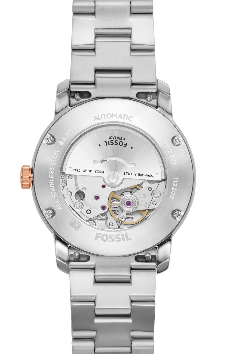 Fossil Heritage Bracelet Watch, 38mm, Alternate, color, 