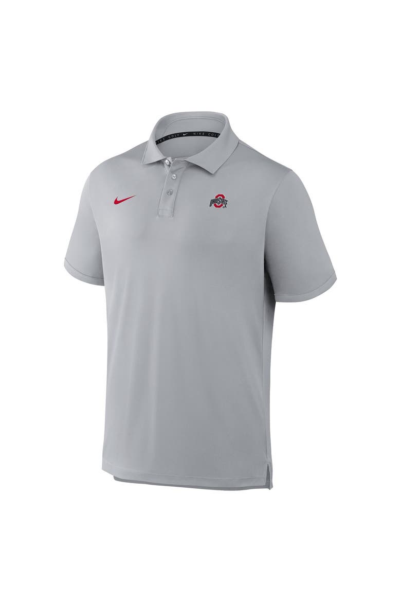 Men's Nike Gray Ohio State Buckeyes Par Dri-FIT Polo, Alternate, color, Gray
