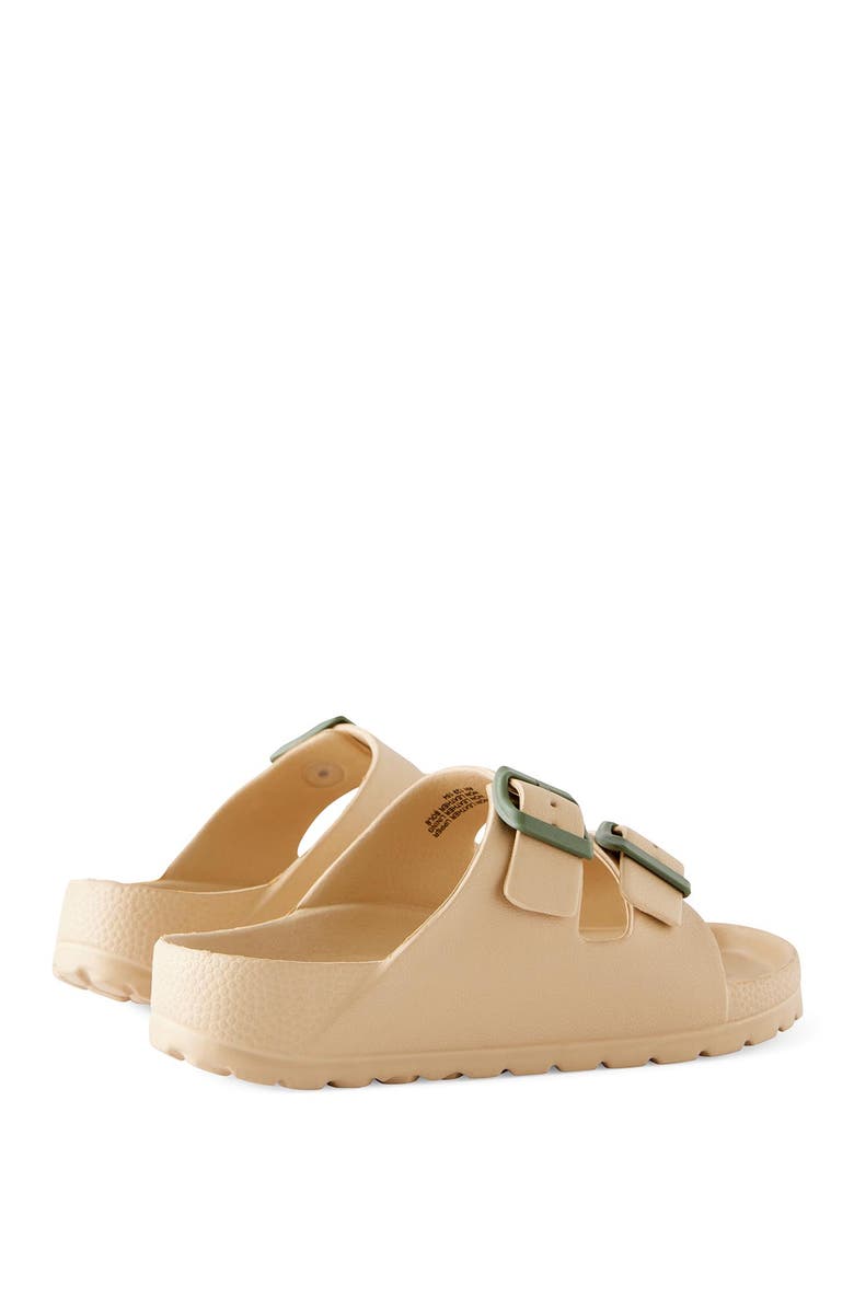 Cotton On Kids Kid's Twin Strap Slide, Alternate, color, Semolina Khaki Green