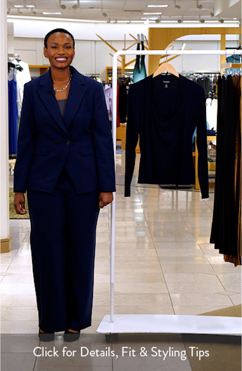 Stretch Jersey Square Neck Top, sales video thumbnail