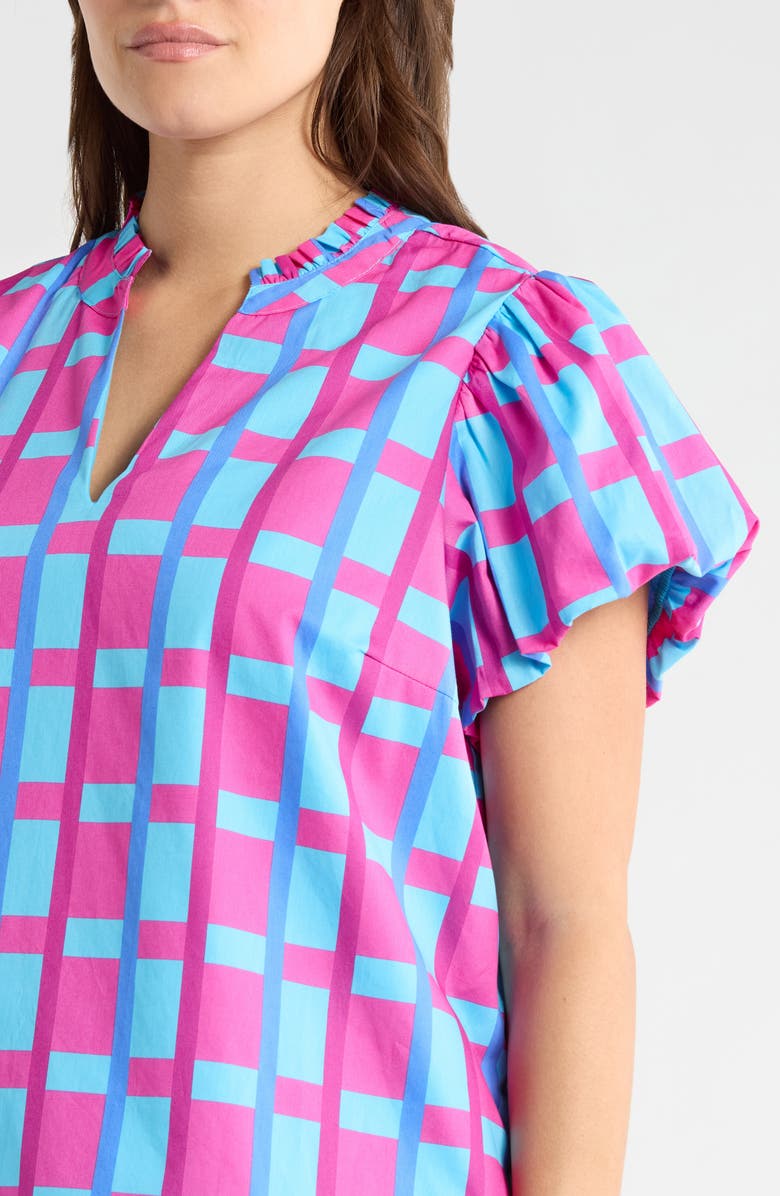 SUGARLIPS Marvy Checker Top, Alternate, color, Fuchsia/Blue