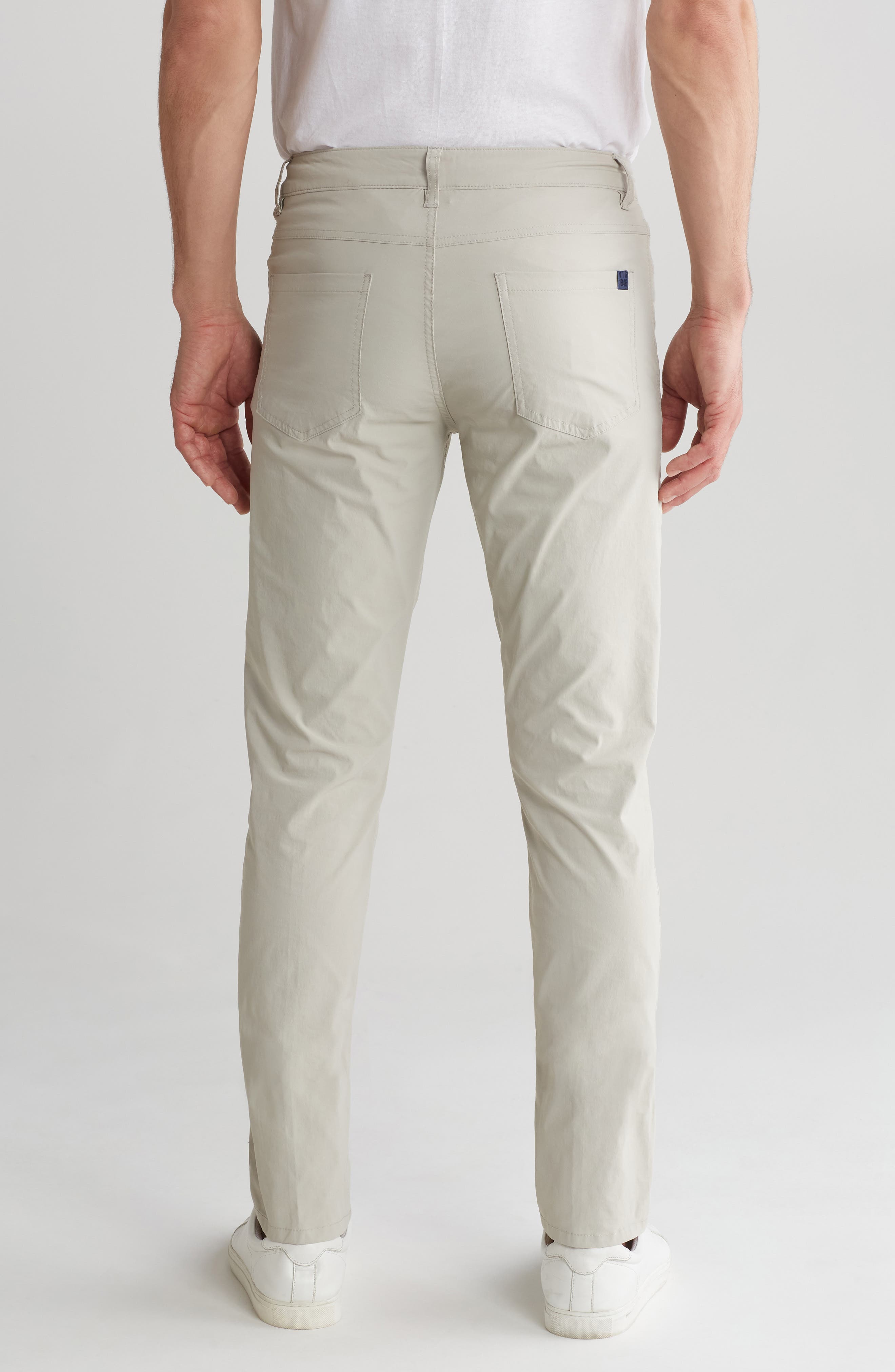 Flat Front Slim Leg Performance Twill Pants - image 2