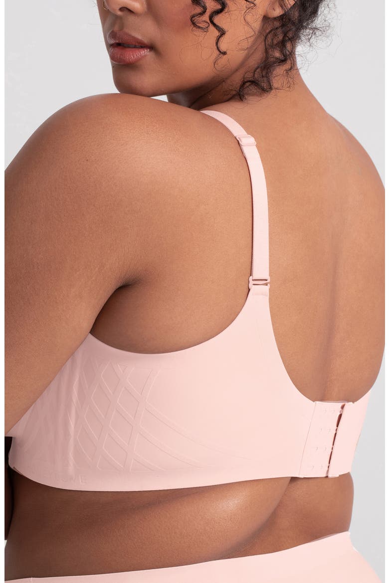 Silhouette Wireless Bra, Alternate, color, PETAL